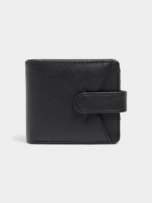 MKM Black Top Stitch Combo Wallet