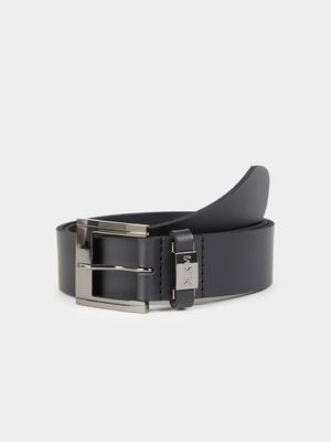 MKM Black MATTE INSERT SMART PU BUCKLE