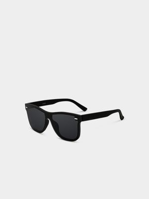 Men's Markham Flat Lens Black Lounger Sunglasses