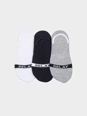 Men's Relay Jeans Black 3Pack Invisible Socks