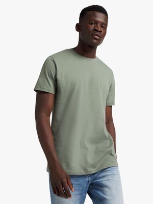 Men's Markham Crew Neck Basic Light Green T-Shirt