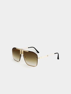 MKM Upstyled Glamamator Gold Sunglasses