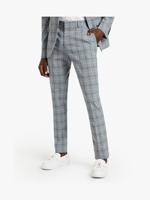 Men's Markham Skinny Check Grey/Black Suit Trouser