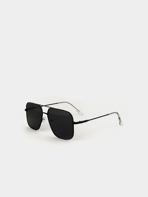 MKM Black Mono Pilot Sunglasses