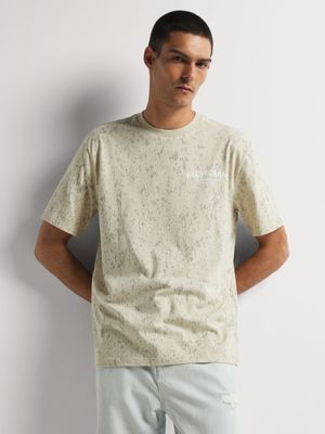 Men's Relay Jeans Speckle Natural Graphic T-Shirt