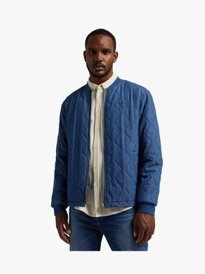 Men's Relay Jeans Quilted Denim Bomber