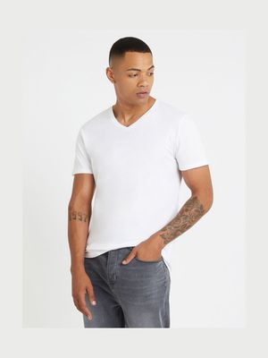Mkm V- Neck T-Shirt White