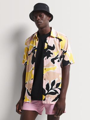 Men's Markham Printed Art Floral Multicolour Viscose Shirt