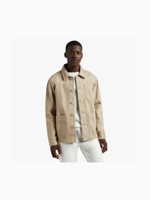 MKM STONE TWILL TRIPLE POCKET OVERSHIRT