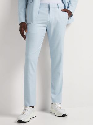 Men's Markham Skinny Plain Light Blue Suit Trouser