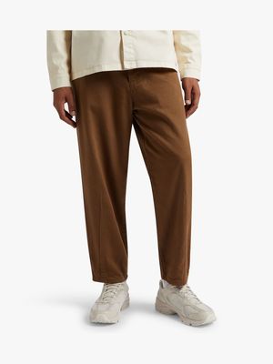 Men's Relay Jeans Loose Cropped Brown Carpenter