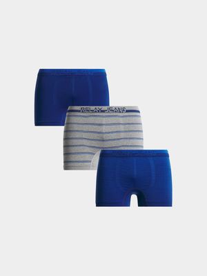 Men's Relay Jeans Sportpanel Grey/Cobalt Blue Boxers
