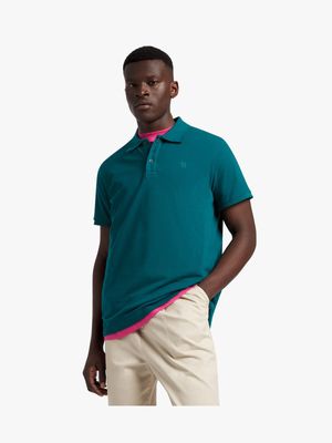 Men's Relay Jeans Simplified Pique Teal Golfer