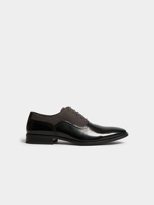 Men's Markham ToTone Lace Up Derby Black Shoes