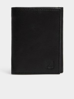 Men's Markham Leather Fold Closed Black Wallet
