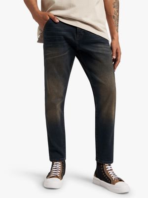 Men's Union-DNM Dirty Tint Dark Blue Slim Jeans