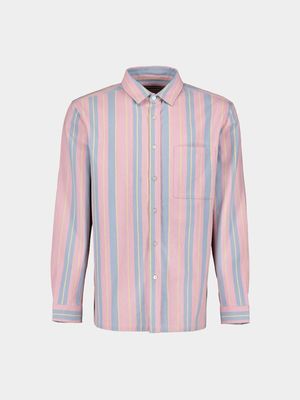 MKM Pink Stripe Cotton Overshirt