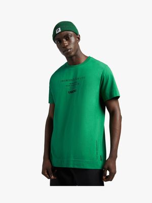 Union-DNM Green Regular Branded T-Shirt