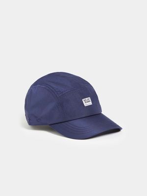 RJ Navy Clean Nylon Curved Peak Cap