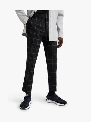 MKM BLACK/WHITE SMART SLIM TAPERED TROUSER