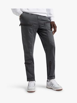 Men's Relay Jeans Multi Pocket Charcoal Utility Bottoms