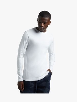 Men's Markham Longsleeve White T-Shirt