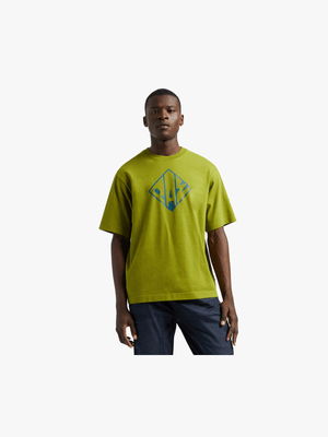 G-Star Men's Typography Boxy Green T-Shirt