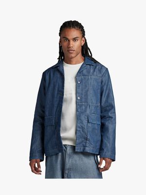 G-Star Men's Blue Marseille Blazer Jacket
