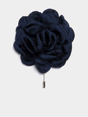 Men's Markham English Rose Blue Lapel Pin