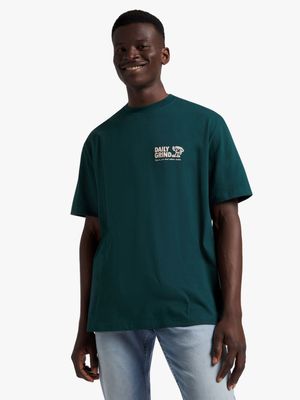 Men's Markham Coffee Graphic Green T-shirt