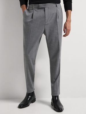 Men's Markham Smart Slim Tapered Flannel Grey Trouser