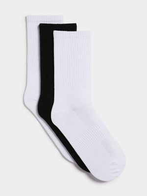 Men's Markham 3 Pack Plain Multicolour Socks