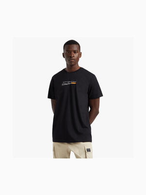 RJ Black Slim Fit Mini Retro Signature T-Shirt