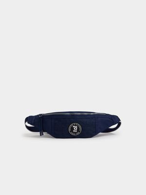 RJ Navy Denim Nylon Chestbag