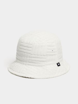 Men's Markham Abstract Towel White Bucket Hat
