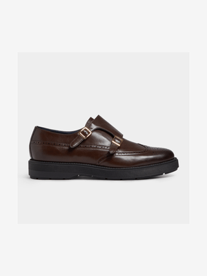 MKM BROWN CHUNKY MONK LOAFER