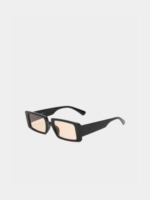 Men's Markham Rectangular Black Sunglasses