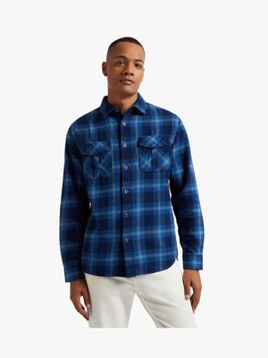 Men's Relay Jeans Regular Check Blue Shirt