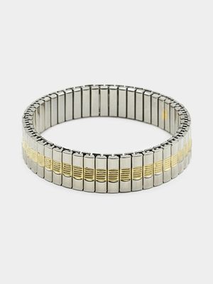 Men's Markham Expansion Silver/Gold Bracelet