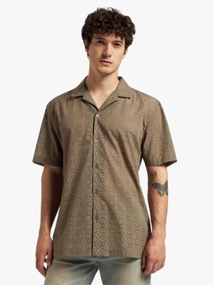 Men's Markham Burnout Khaki Shirt
