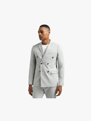 MKM Grey Slim Soft Stretch Suit Jacket
