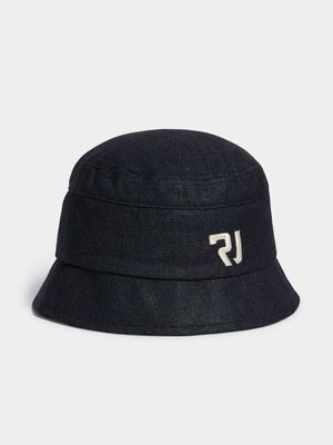 Men's Relay Jeans Wax Coated Black Bucket Hat