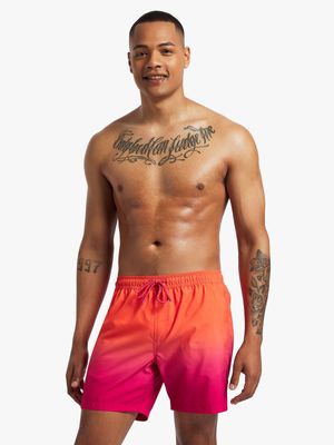 Men's Markham Ombre Print Orange/Pink Swimshort