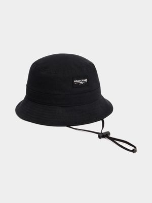 Men's Relay Jeans Detachable Cord Black Boonie Hat