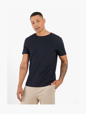 Men's Markham Crew Neck Basic Black T-Shirt