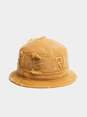 Men's Relay Jeans Rip n Repair Denim Mustard Bucket Hat