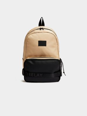Men's Relay Jeans Double Pocket Stone Backpack