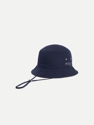Men's Markham Nylon Side Print Reversible Navy Boonie Hat