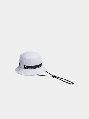 Men's Relay Jeans Tape Boonie White Bucket Hat