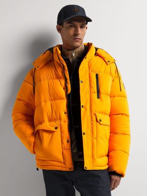 Men's Markham Nylon Puffer Yellow Jacket